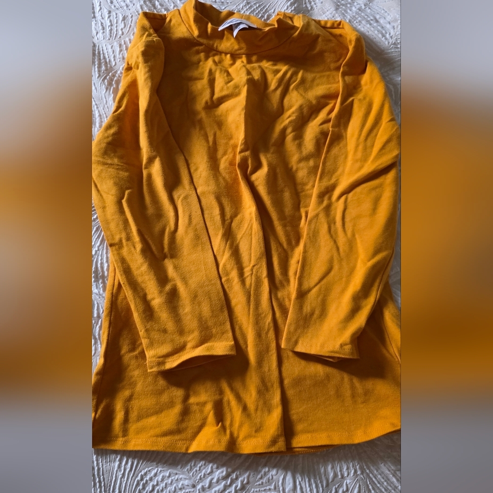 Bad Girl 3/4 Sleeve Top in Mustard - Vixen by Micheline Pitt